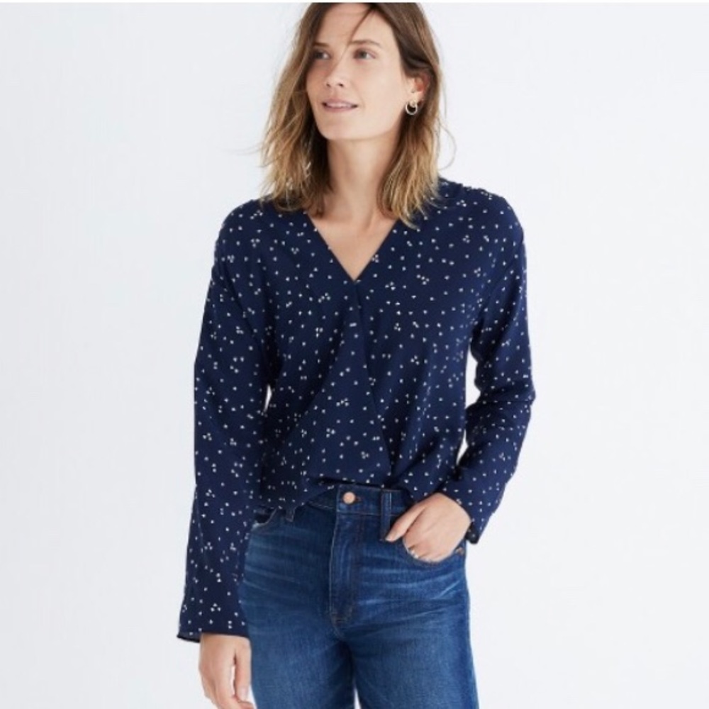 Silk Heart Wrap-Top